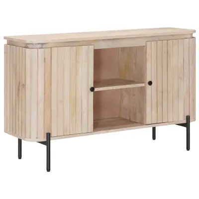 vidaXL Strani šal 105 x 30 x 65 cm Masivno mangovo les in vezan les