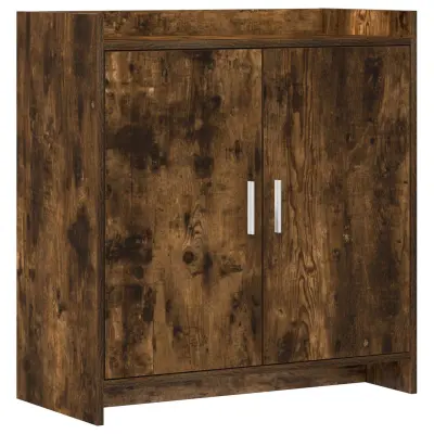 vidaXL Strani šal Dimljen hrast 72 x 36 x 80 cm Inženirski les