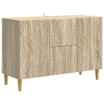 vidaXL Strani šal Sonoma hrast 89 x 34,5 x 60 cm Inženirski les