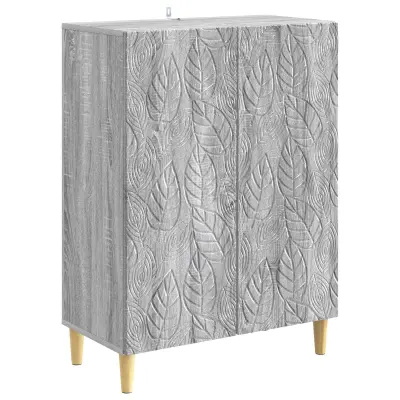 vidaXL Strani šal Siva Sonoma 66 x 34,5 x 90 cm Inženirski les