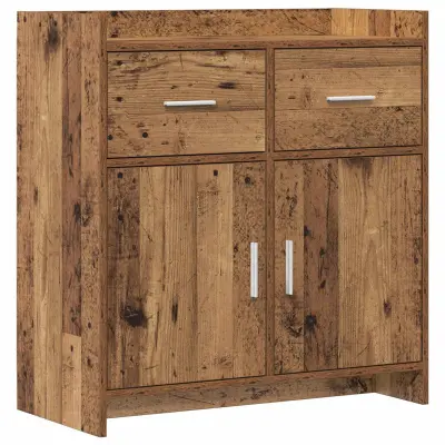 vidaXL Strani šal Star les 75 x 36 x 80 cm Inženirski les