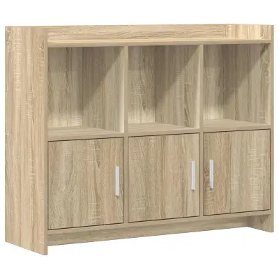 vidaXL Strani šal Sonoma hrast 98,5 x 33 x 80 cm Inženirski les