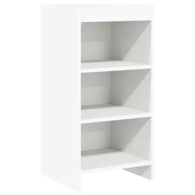vidaXL Strani šal Bela 40 x 36 x 80 cm Inženirski les