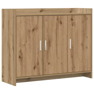 vidaXL Strani šal Artisan hrast 98,5 x 33 x 80 cm Inženirski les
