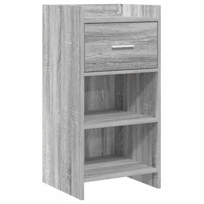 vidaXL Strani šal Siva Sonoma 40 x 36 x 80 cm Inženirski les
