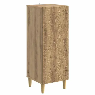 vidaXL Strani šal Artisan hrast 33 x 34,5 x 90 cm Inženirski les