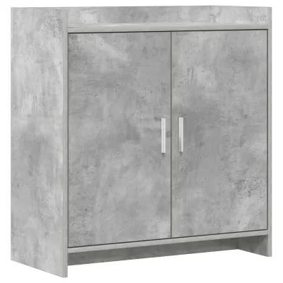 vidaXL Strani šal Betonsko siva 72 x 36 x 80 cm Inženirski les