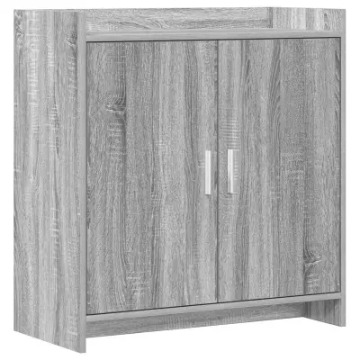 vidaXL Strani šal Siva Sonoma 72 x 36 x 80 cm Inženirski les