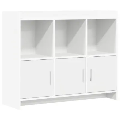 vidaXL Strani šal Bela 98,5 x 33 x 80 cm Inženirski les