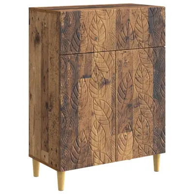 vidaXL Strani šal Star les 66 x 34,5 x 90 cm Inženirski les
