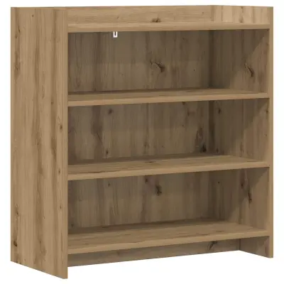 vidaXL Strani šal Artisan hrast 75 x 36 x 80 cm Inženirski les