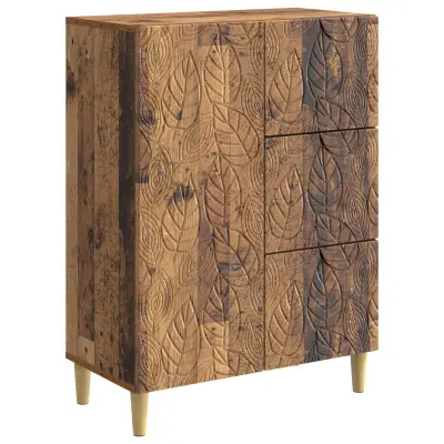 vidaXL Strani šal Star les 66 x 34,5 x 90 cm Inženirski les