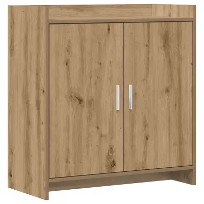 vidaXL Strani šal Artisan hrast 72 x 36 x 80 cm Inženirski les