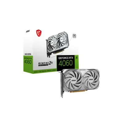 Obnovljeno - kot novo - Grafična kartica nVidia RTX4060 MSI Ventus OC 2X Bela - 8GB GDDR6 (V516-030R)