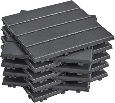 Podloga za Shranjevanje Barva Črna 30.5x30.5x2cm SDA14-HGx3