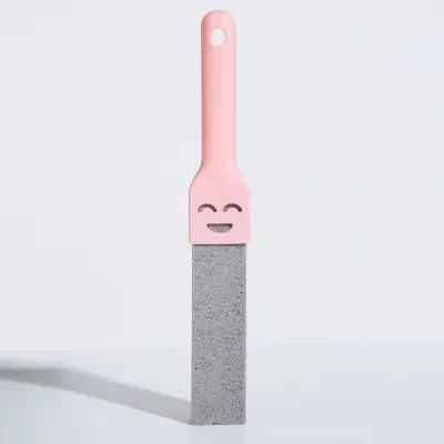 Krtača za stranišče s pemzo – nežna do porcelana, močno odstranjevanje Pink