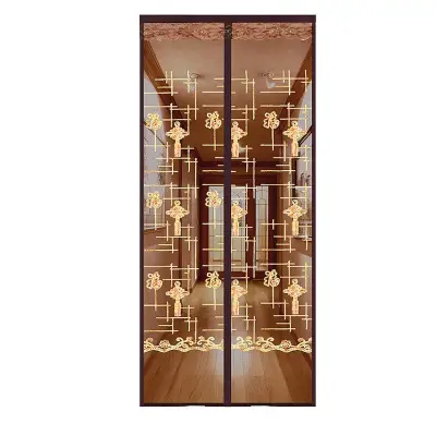 Magnetni zaslon za vrata z vezenino, 85 cm x 200 cm