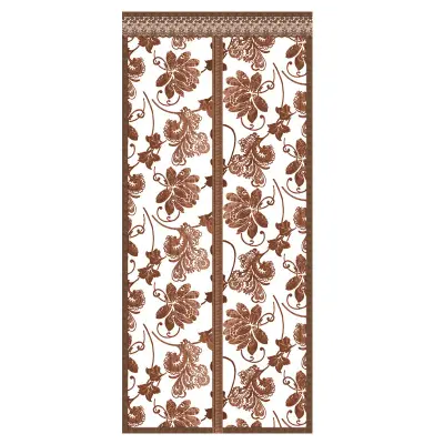 Magnetni zaslon za vrata, vezeni potonik kava, 80 cm x 210 cm