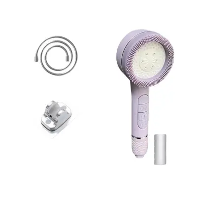 5-mode visokotlačna filtrovana prenosna prha s 1,5m PVC cevjo Purple