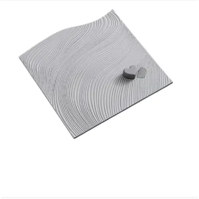 Silikonska zaščita za odtok - srček, proti vonjavam, 15cm x 15cm x 1cm Grey