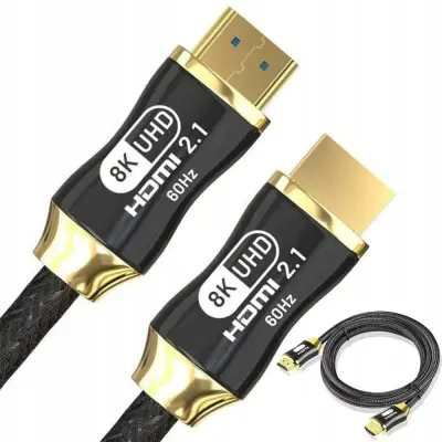 HDMI 2.1 video kabel ultra visoke hitrosti 8k 60hz 4k 120hz hq zlati 150cm