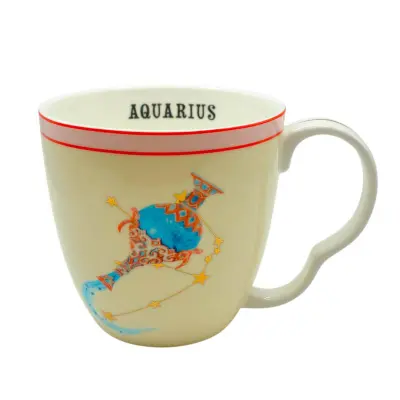 Lonček mug Zodiac 450ml / Aquarius-Vodnar / porcelan