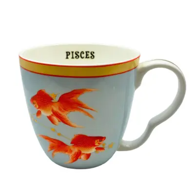 Lonček mug Zodiac 450ml / Pisces-Ribi / porcelan