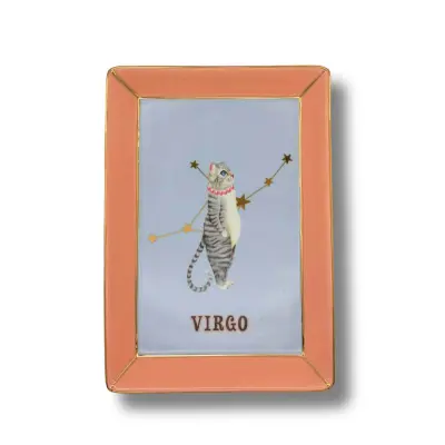 Servirni krožnik Zodiac 16,5x12cm / Virgo-Devica / porcelan