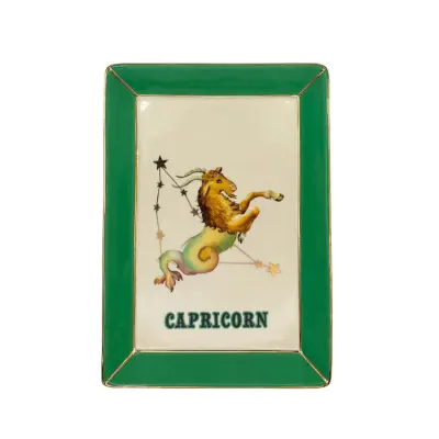 Servirni krožnik Zodiac 16,5x12cm / Capricorn-Kozorog / porcelan