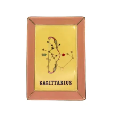 Servirni krožnik Zodiac 16,5x12cm / Sagittarius-Strelec / porcelan