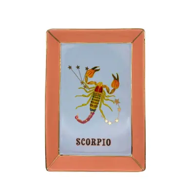 Servirni krožnik Zodiac 16,5x12cm / Scorpio-Škorpijon / porcelan