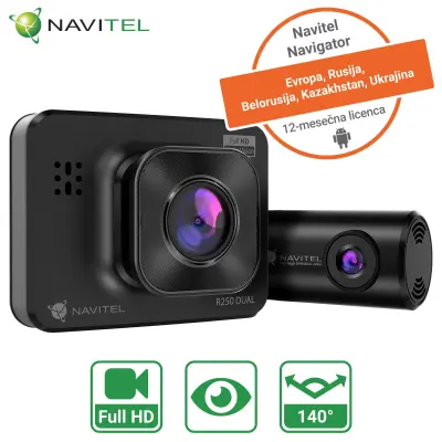 Demo - NAVITEL R250 Dual avto kamera