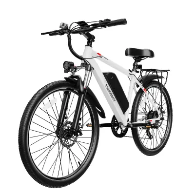 Električno kolo 26" Headeer BK900 – 48V 15,6Ah baterija, mestni commuter, bela