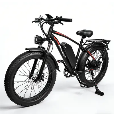 Električno kolo za odrasle Adluts Headeer BD2640 26'' – 48V 18Ah baterija, Fat bike, črno