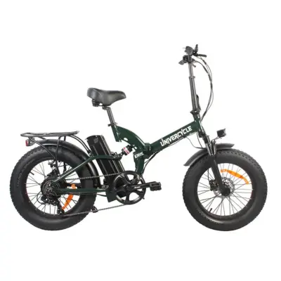 UNIVERCYCLE B4 električno kolo, 48 V 12,5 Ah baterija, zložljivo za mesto, 20-palčno debelo kolo, zeleno