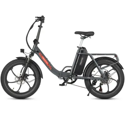 MAXTRON Mule zložljivo električno kolo, 20" debelo kolo, 48V 20Ah odstranljiva baterija, siva