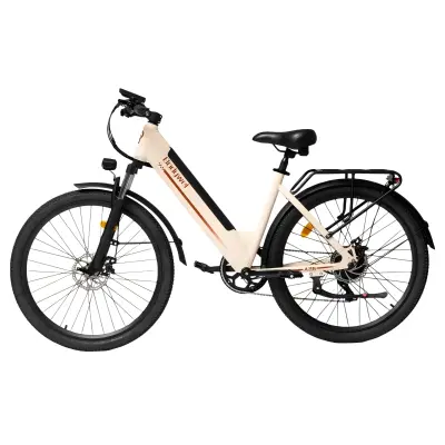 BODYWEL A26 električno kolo 26" mestno kolo, 250 W motor, 36 V 13,5 Ah odstranljiva baterija, bež