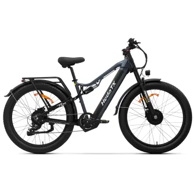Električno kolo HedaTX TX29, dvojni motor, 27,5" debelo kolo, baterija 48V 19,2Ah, siva