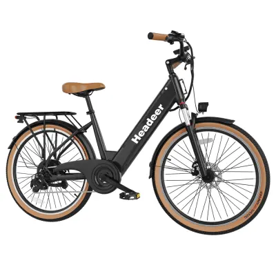 Mestno električno kolo 26" Headeer BD26195 – 48V 11,5Ah baterija, črna
