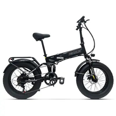 Zložljiv električni kolo za odrasle PASELEC PX6, baterija 48V 12Ah, črna