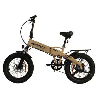 UNIVERCYCLE B1 Zložljivo električno kolo, 48 V 12,5 Ah odstranljiva baterija, 20-palčno debelo kolo, kaki