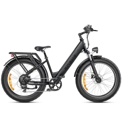 Električno kolo ENGWE E26 ST Step-Thru, baterija 48 V 16 Ah, motor 250 W, 7-stopenjski menjalnik Shimano, največji doseg 140 km, črna