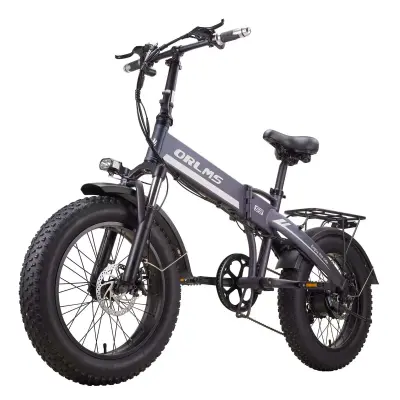 ORLMS S9F zložljivo električno kolo, 20" fat bike, 48V 13Ah baterija, siva
