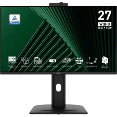 Monitor MSI PRO MP275QPDG 68,5 cm (27"), 2560x1440, IPS, 100 Hz, PD 98W, webcam