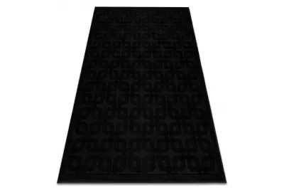 Preproga AURA J2556A črna / antracit - Geometrijska, strukturna, moderna 160x220 cm