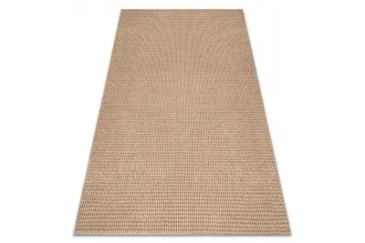 Preproga AURA E9787 bež - Chevron, ribja kost, strukturna, moderna 120x170 cm