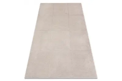Preproga AURA J2624A bež - Geometrijska, strukturna, moderna 200x290 cm