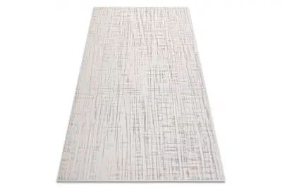 Preproga AURA J2557A kremna / svetlo siva - Linije, strukturna, moderna 240x330 cm