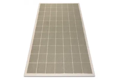 FLUX 461.118.SA402 volnena preproga OSTA - geometrijska, strukturna, loft zelena / bež 160x230 cm