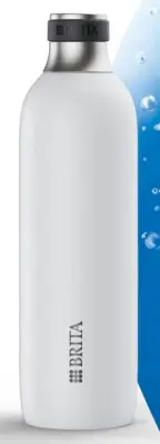 BRITA sodaTRIO 1 L bela steklenica za gazirano vodo